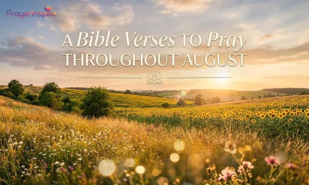 Bible Verses to Pray Throughout August