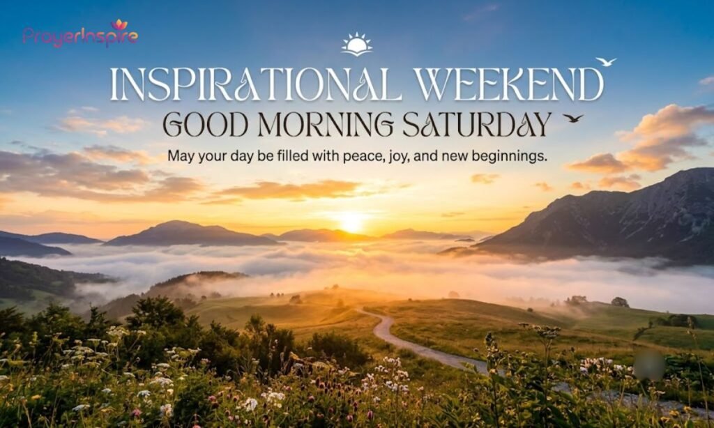 Inspirational Weekend Good Morning Saturday