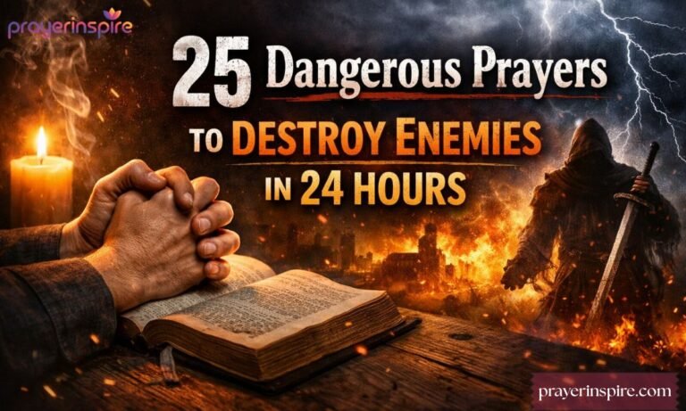 25 Dangerous Prayers to Destroy Enemies in 24 Hours