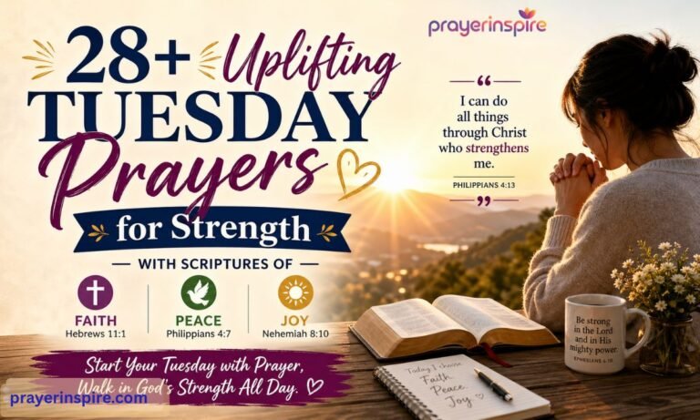 28+ Uplifting Tuesday Prayers for Strength with Scriptures of Faith, Peace, and Joy