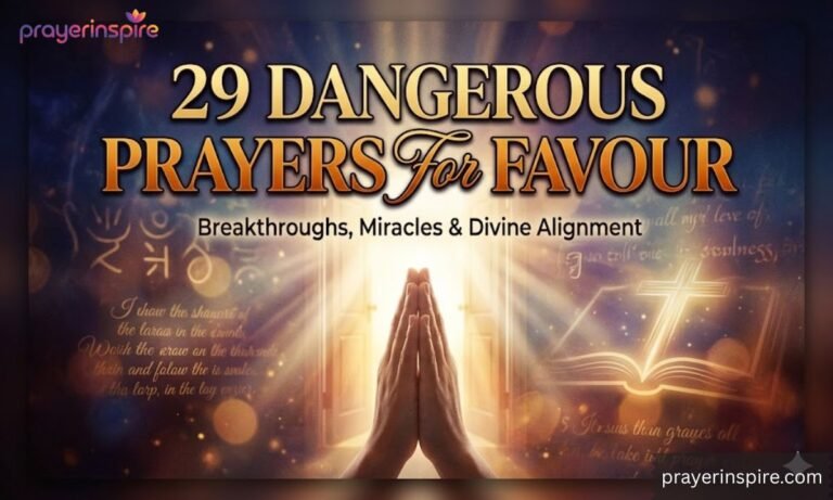 29 Dangerous Prayer for Favour