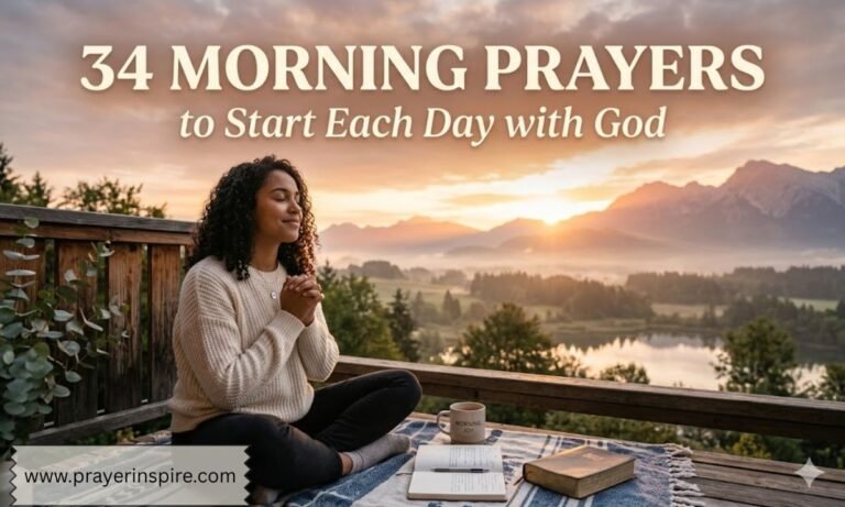 34 Morning Prayers to Start Each Day with God