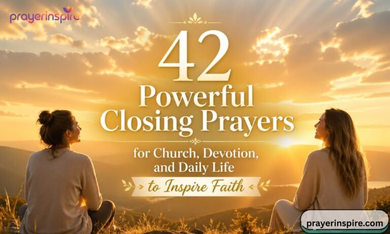 42 Powerful Closing Prayers for Church, Devotion, and Daily Life to Inspire Faith