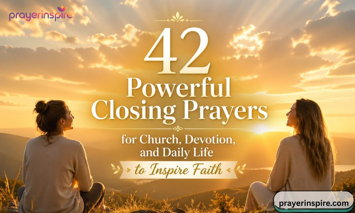 42 Powerful Closing Prayers for Church, Devotion, and Daily Life to ...