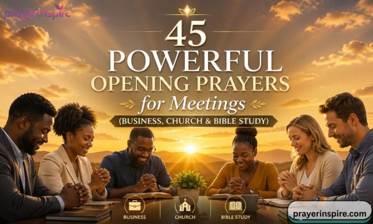 45 Powerful Opening Prayers for Meetings (Business, Church & Bible Study)