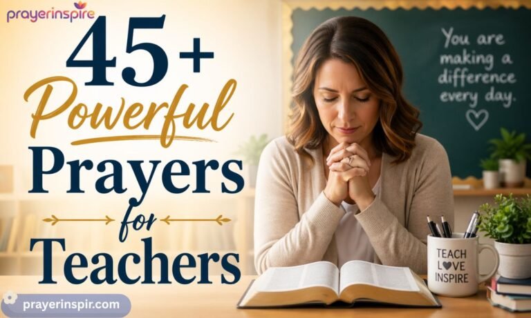 45+ Powerful Prayers for Teachers