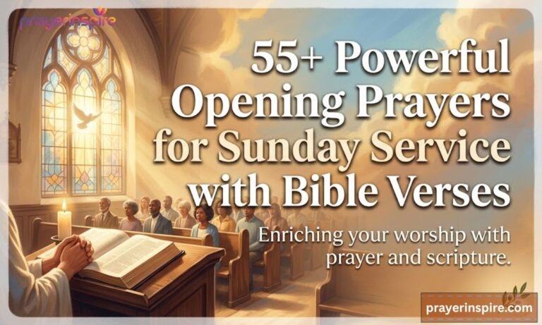 55+ Powerful Opening Prayer for Sunday Service with Bible Verses
