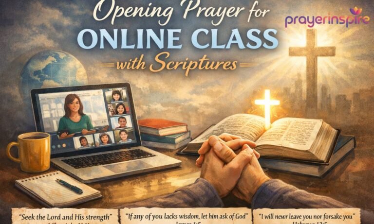 Opening Prayer for Online Class with Scriptures