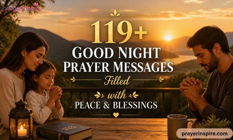 119+ Good Night Prayer Messages Filled