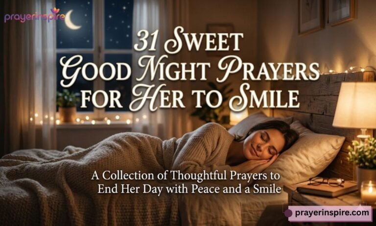 31 sweet good night prayer for her to smile