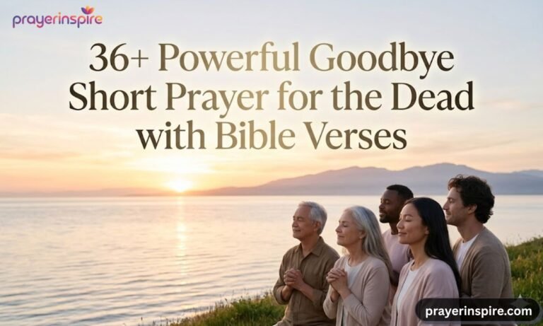 36+ Powerful Goodbye Short Prayer for the Dead with Bible Verses