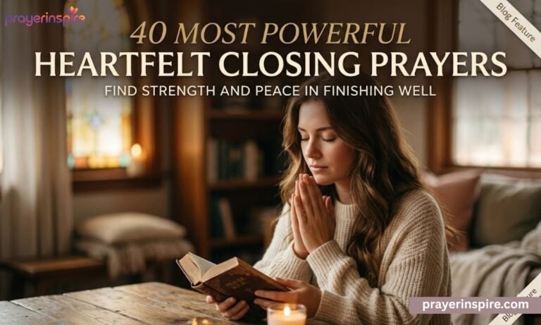 40 Most Powerful Heartfelt Closing Prayer