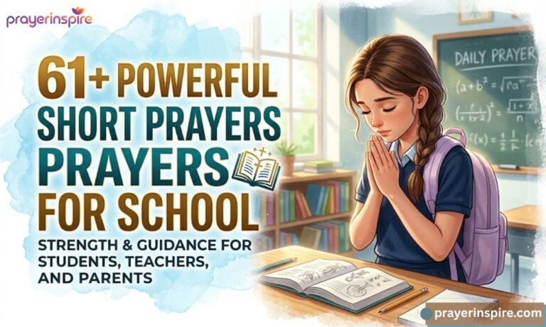 61+ Powerful Short Prayers for School