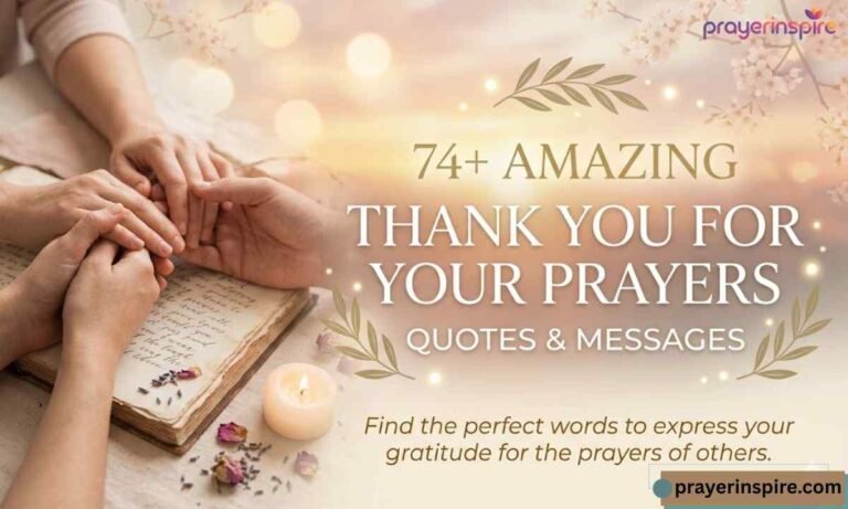 74+ Amazing Thank You for Your Prayers Quotes & Messages